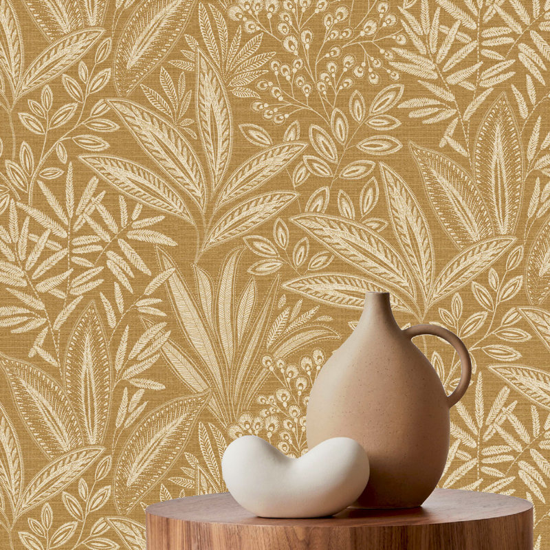 Cliffo 10.5m x 52cm Textured Non-Pasted Wallpaper Roll, Orange