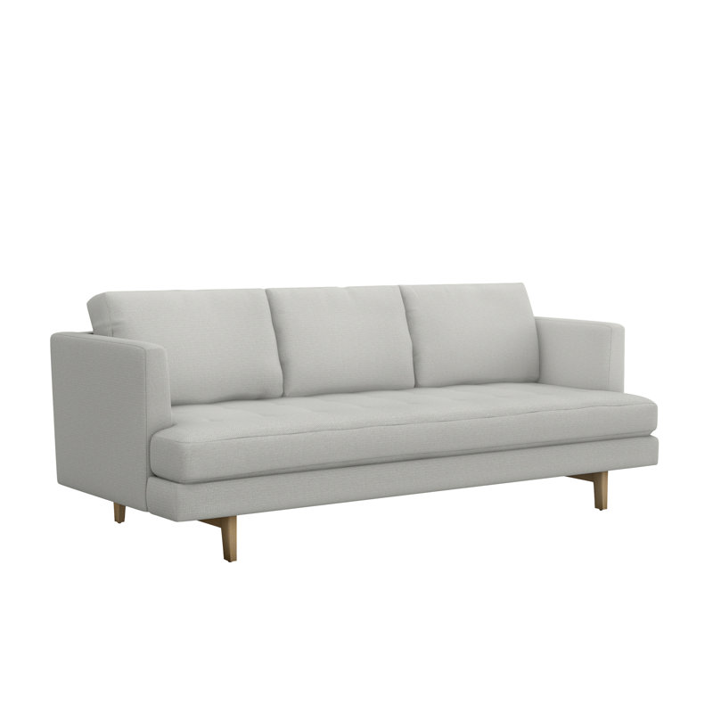 Ayler Sofa, Fresco 100% Polyester, Icy Gray