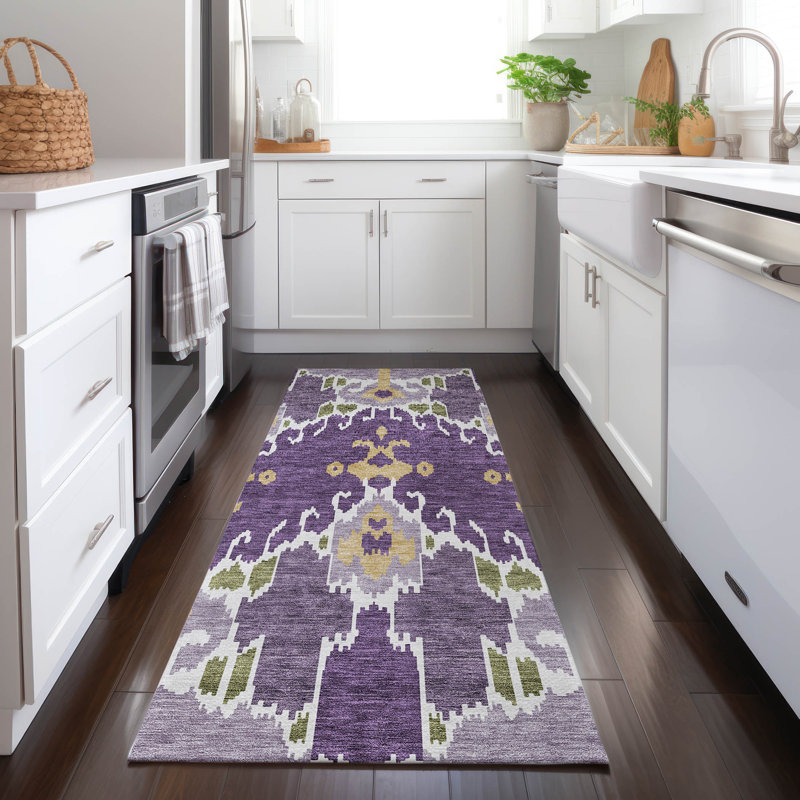 Tapis intérieur / extérieur Caziyah, Tapis de couloir 2 pi 3 po x 7 pi 6 po