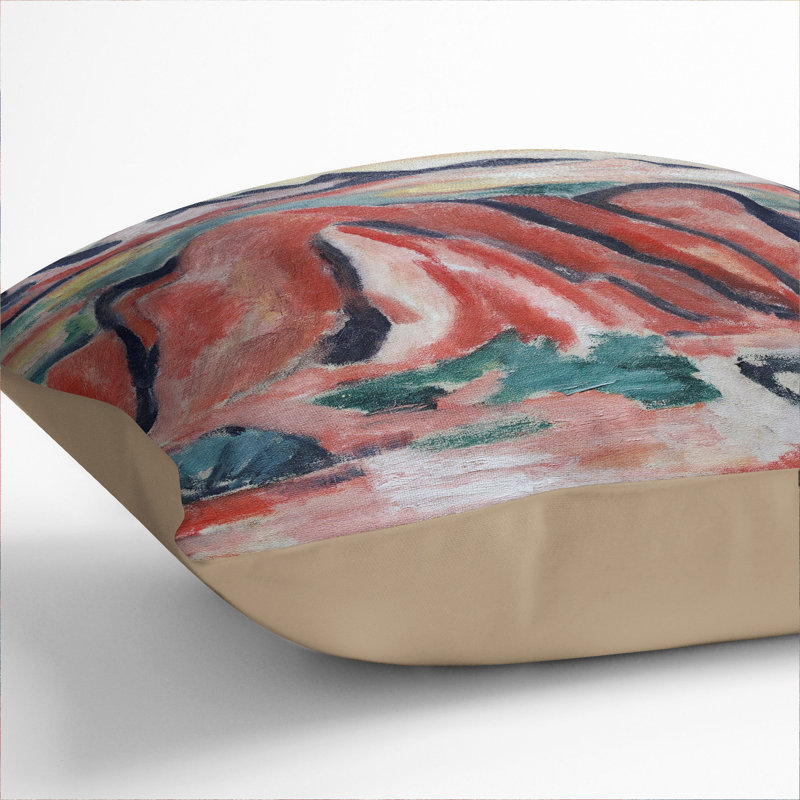 New Mexico By Marsden Hartley Square Throw Cushion, Stone, 55cm H x 55cm W x 20cm D