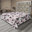 Gris anthracite, rose, blanc / floral