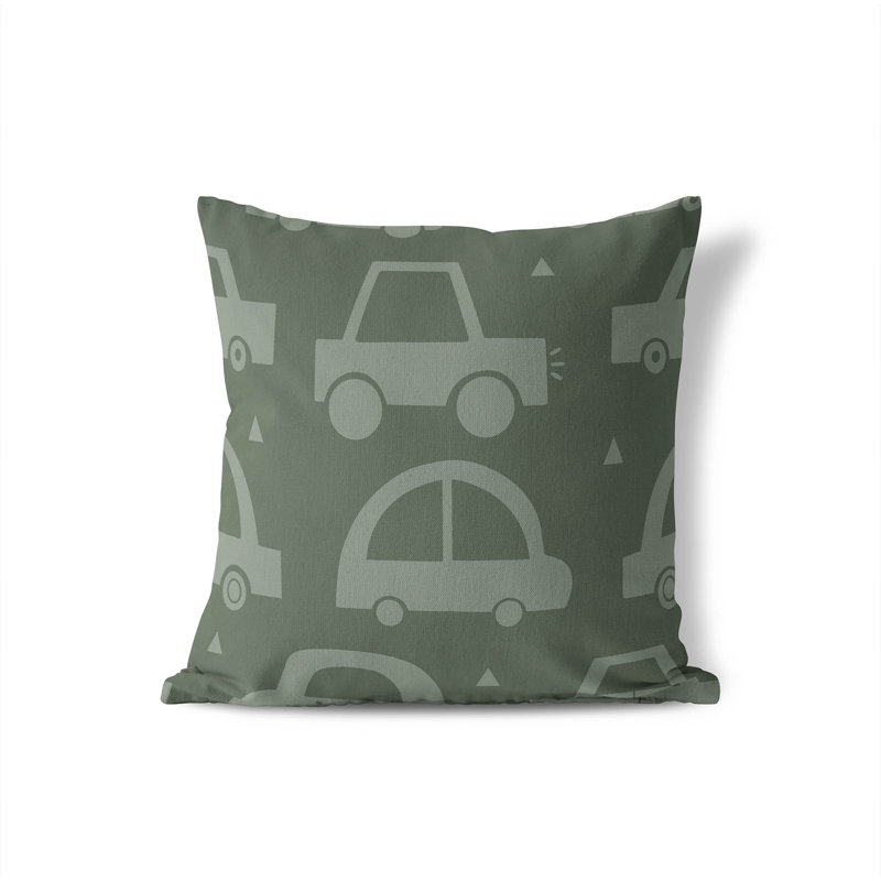 Coussin Driveway, H 16 po x l 16 po, Chimichurri / vert