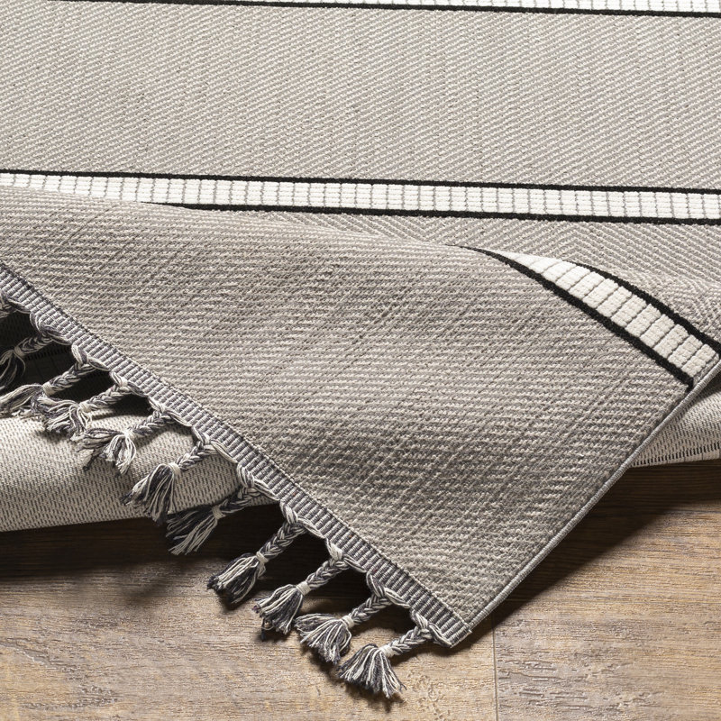 Anfaniola Striped Indoor Rug, Rectangle 9'2" x 12'