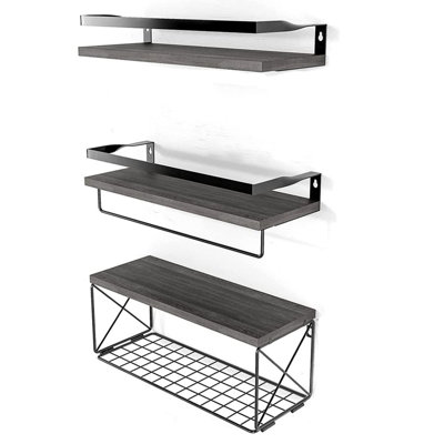Gunnora 3 Piece Floating Shelf
