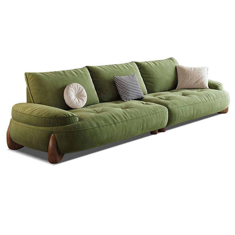 100% Polyester Modular Sofa cushion couch, 33.07" H x 97.64" W x 41.73" D, 3, Green