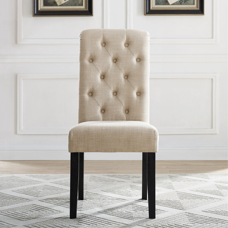 Ensemble de salle à manger Leviton, 7 pièces : table, 6 chaises, Tanné