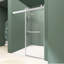 Portes de douche et de baignoire l 68 po x l 72 po x H 76 po Porte de douche coulissante double sans cadre avec verre trempé transparent-93835018