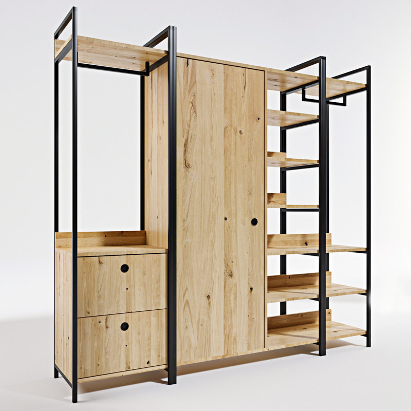 Kellett 2 Door Manufactured Wood Wardrobe