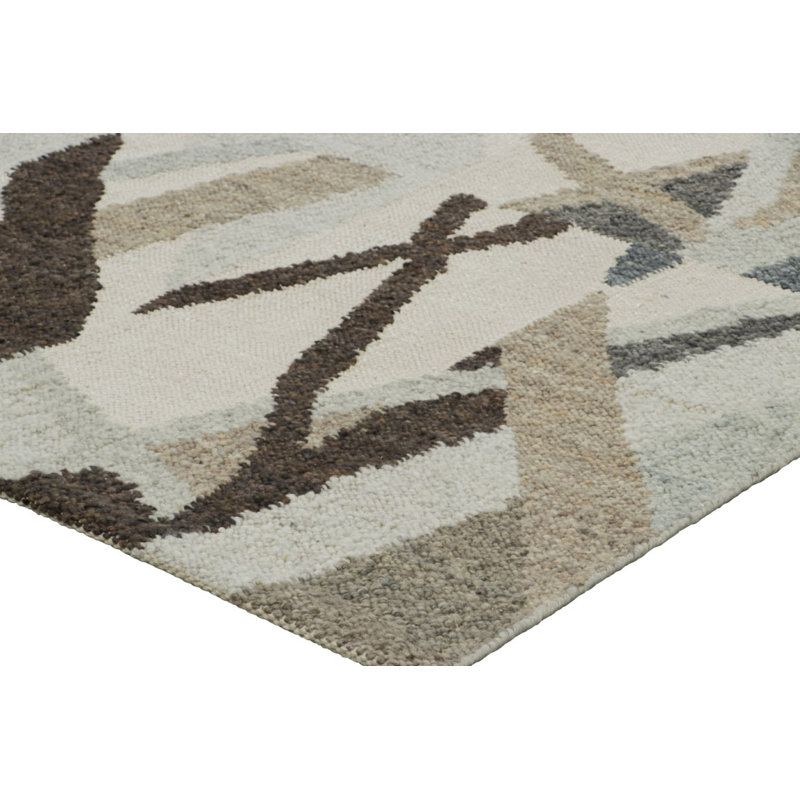 Scandinavian Wool Geometric Area Rug, Rectangle 10' x 14'