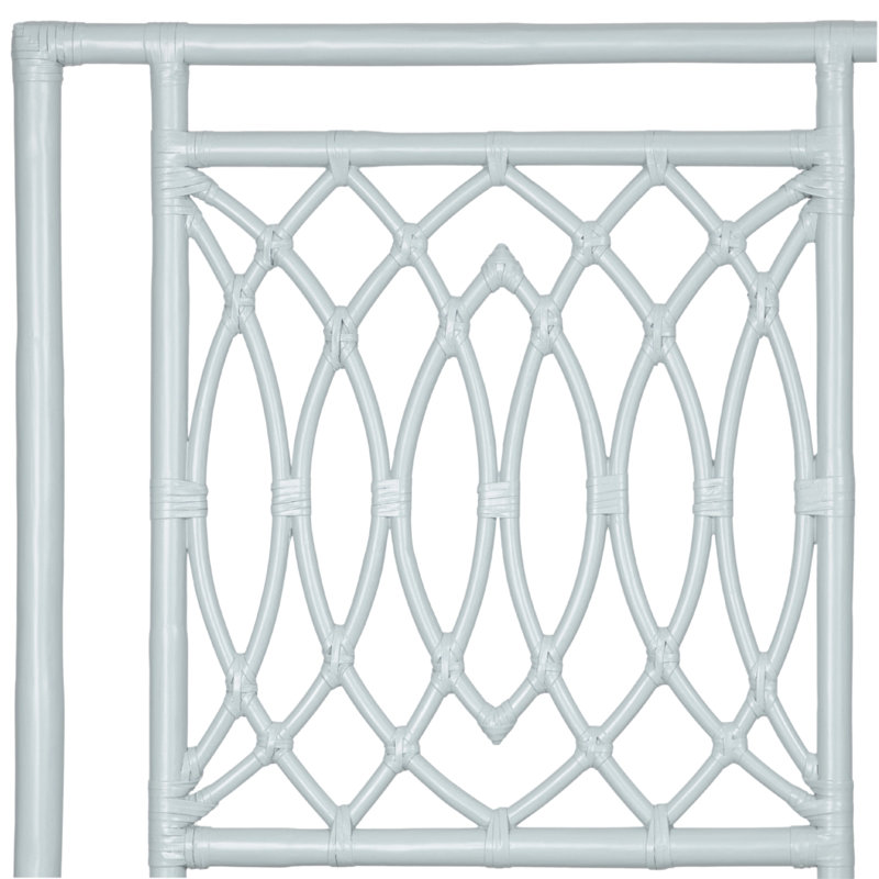 Beckham Open-Frame Headboard, Light Blue, Queen