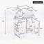 Meuble-lavabo de salle de bain avec lavabo, 3 tiroirs, tablette réglable, autoportant pour le rangement et l'organisation-2070926859