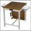 Ensemble de table de bar 3 pièces avec prise de courant et 2 tabourets rembourrés-509703903