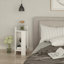 Lochlan Modern Compact Nightstand Bedside Table 25 x 27 x 60cm  Bedroom Furniture-36035523-36078964