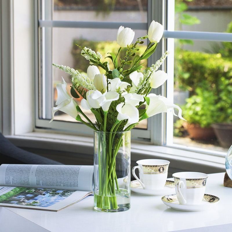 Natural Fibres Tulips Arrangement in Vase