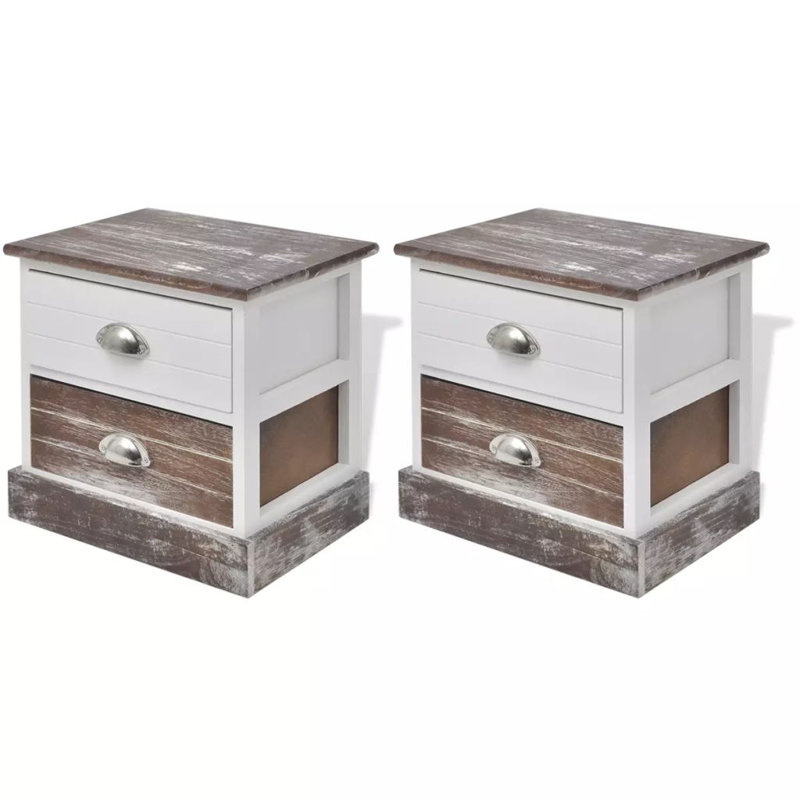 Latrell 38cm W Bedside Table