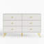 Commode blanche 6 tiroirs Ziyah-2012496958
