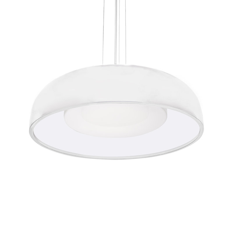 Beacon 1 - Light LED Pendant, 4.875" H x 20" W x 20" D, White, White