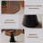 35-Inch Round Glass Dining Table Tempered Glass Tabletop Carbon Steel Legs
