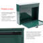 Elegance Wall Mounted Galvanised Steel Lockable Weatherproof Post Box - 36x31x10cm-64111946
