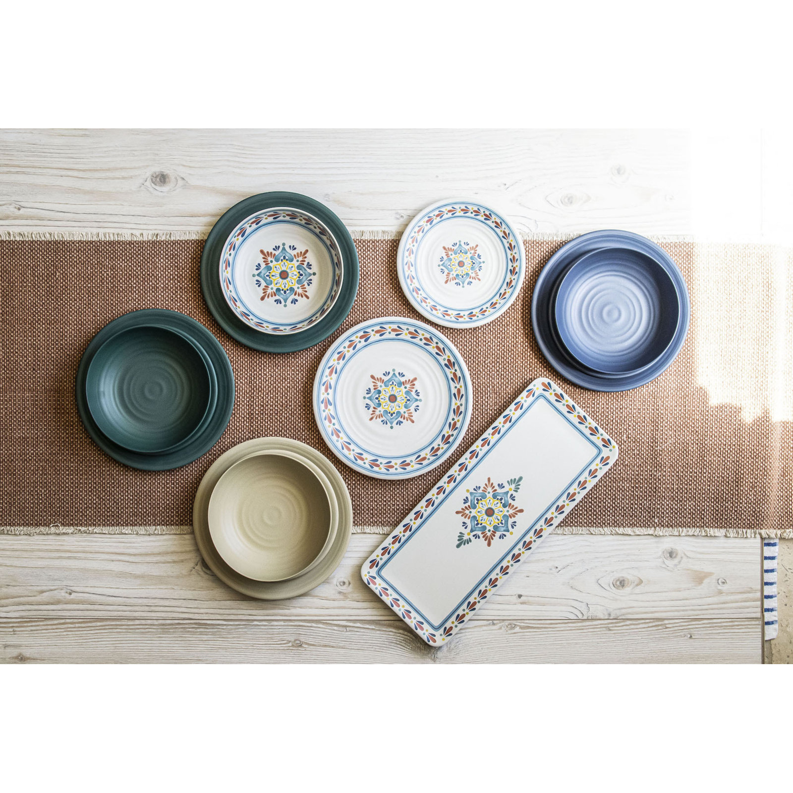 Denver Melamine Salad Plate, Birch