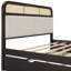 Grand lit plateforme avec lit gigogne et espace