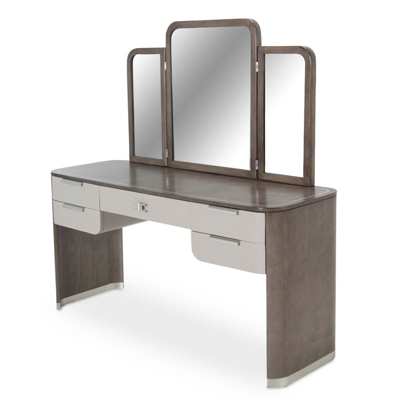 Ensemble coiffeuse et miroir Roxbury Park