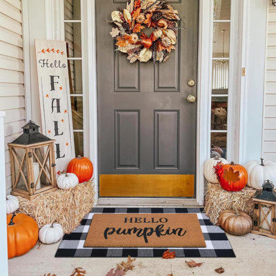 Ensemble de tapis de porte Fall Decor, tapis 100% cacao couleur coco Welcome Mat