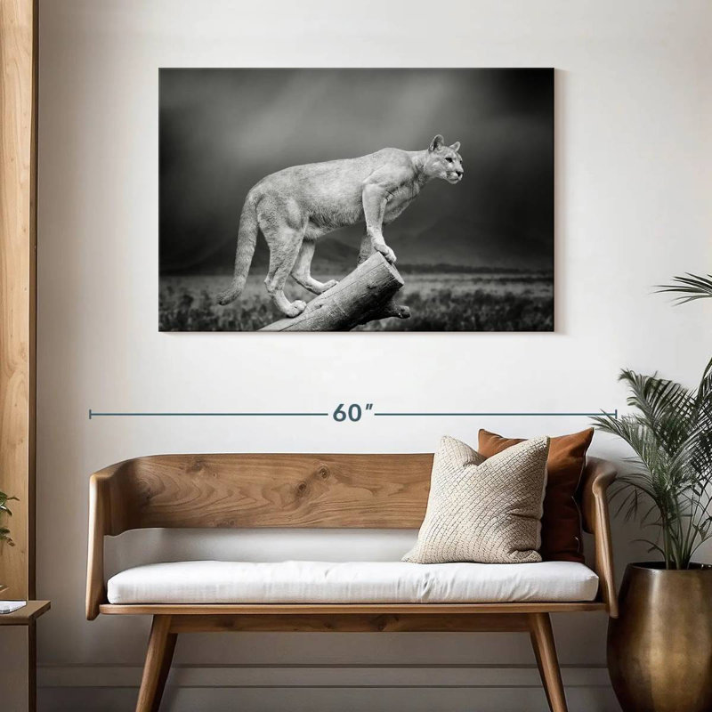 Crowle Dramatic Cougar, 30" H x 45" W