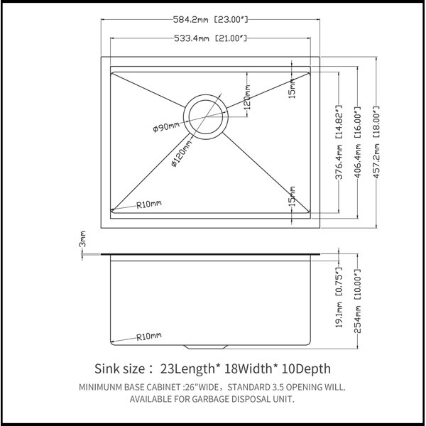 Dimensions du produit