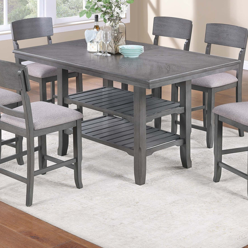Contemporary 7pc Counter Height Dining Set