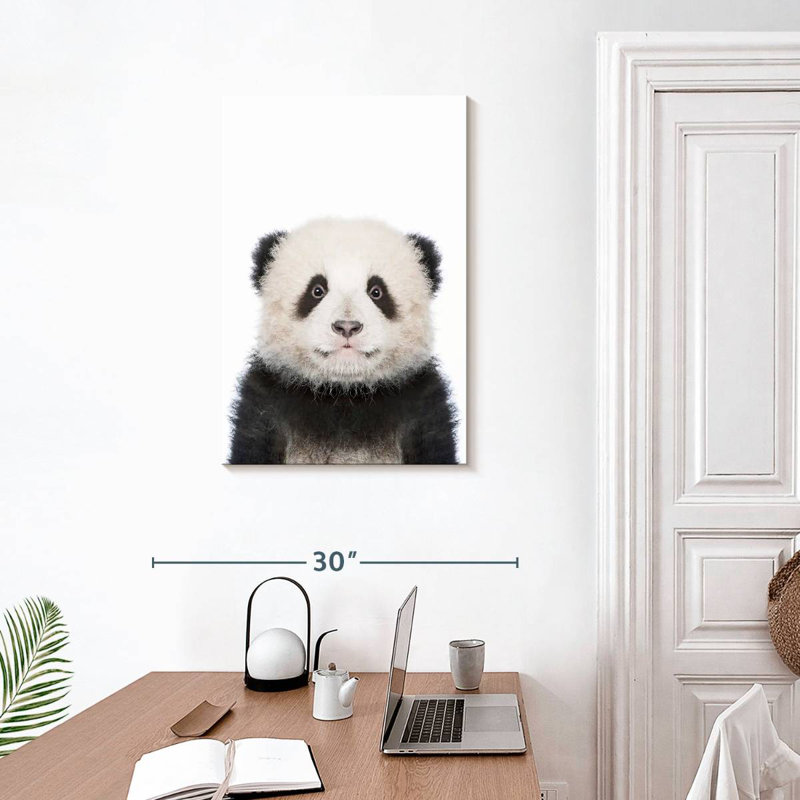 Portrait de panda Brampt, H 30 po x l 20 po