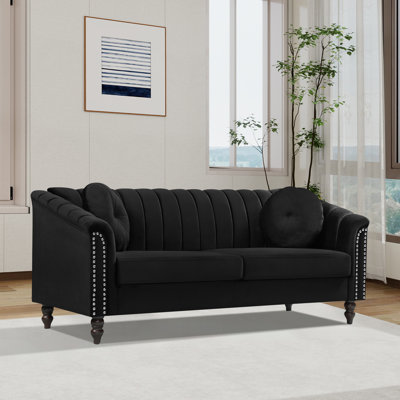 Microfiber 3-piece Couch Living Room Sofa Set by Mercer41
