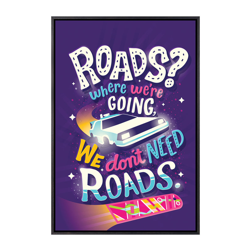 «Back to the future» par Risa Rodil - publicité imprimée, Pas de tapis, H 26 po x l 18 po x 1,5 po
