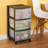 Sterilite 3 Drawer Storage Cart, Plastic Rolling Organizer with Wheels-98030212