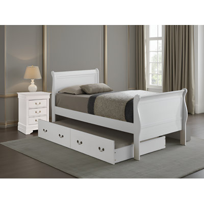 Ensemble de chambre à coucher avec lit gigogne 2 pièces Sayre