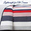 Ensemble de courtepointe réversible en coton bleu / rouge / gris -1780640550