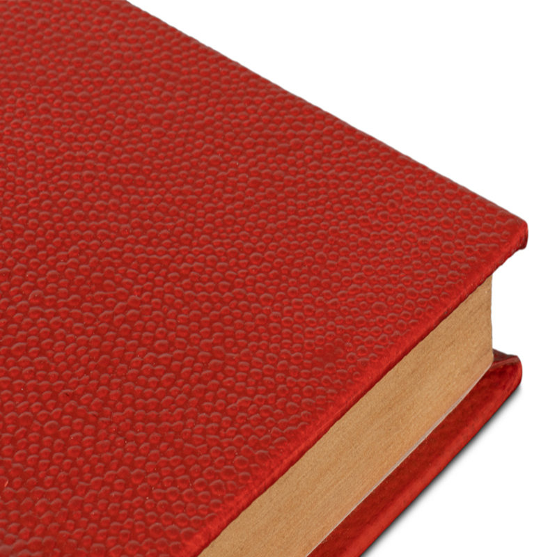 Shagreen Sports Decorative Book, Red