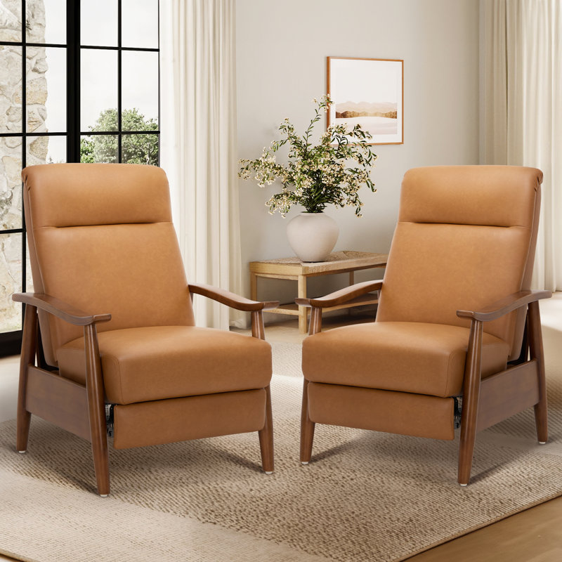 Fauteuil inclinable en cuir Penning , Brun
