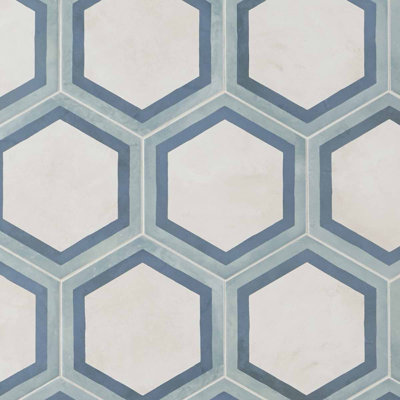 Ava 8" Hex Matte Porcelain Tile