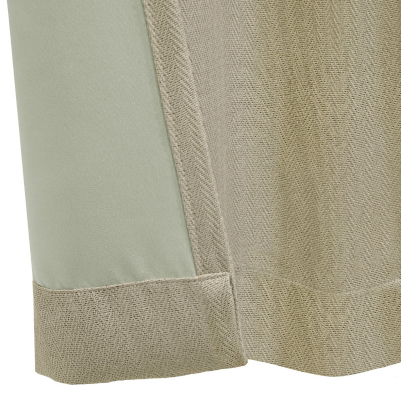 Room Darkening Single Curtain Panel, Linen, 52" W x 63" L