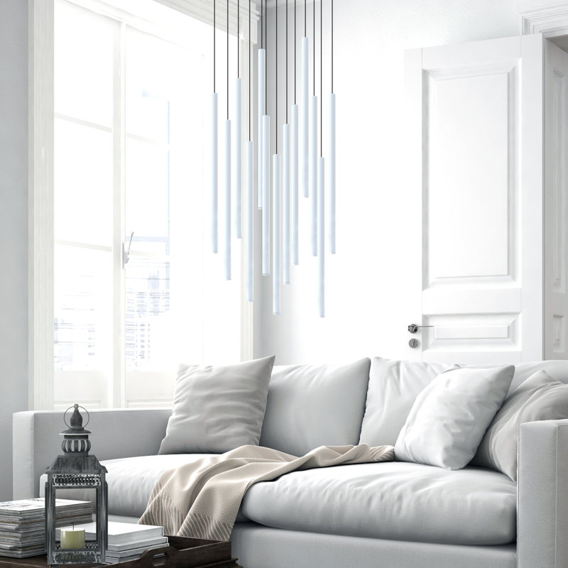 Baileyton 13 - Light Cluster Pendant, Matte White