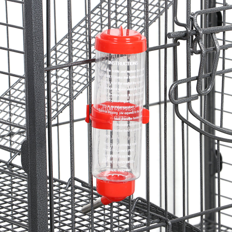 Cage à souris avec rampe Glisson, Noir, Petit (H 36,8 po x l 25,2 po x L 17,1 po)