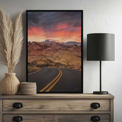Sunset Valley Road by Martin Podt Art Print