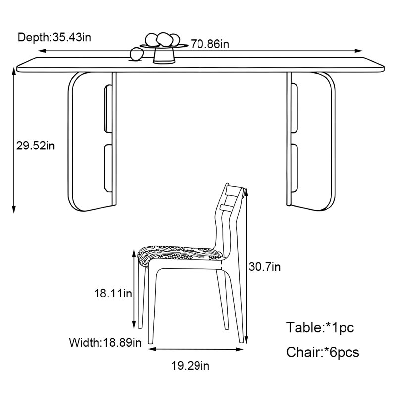 Kopec, 29.52 x 70.86"L x 35.43"W