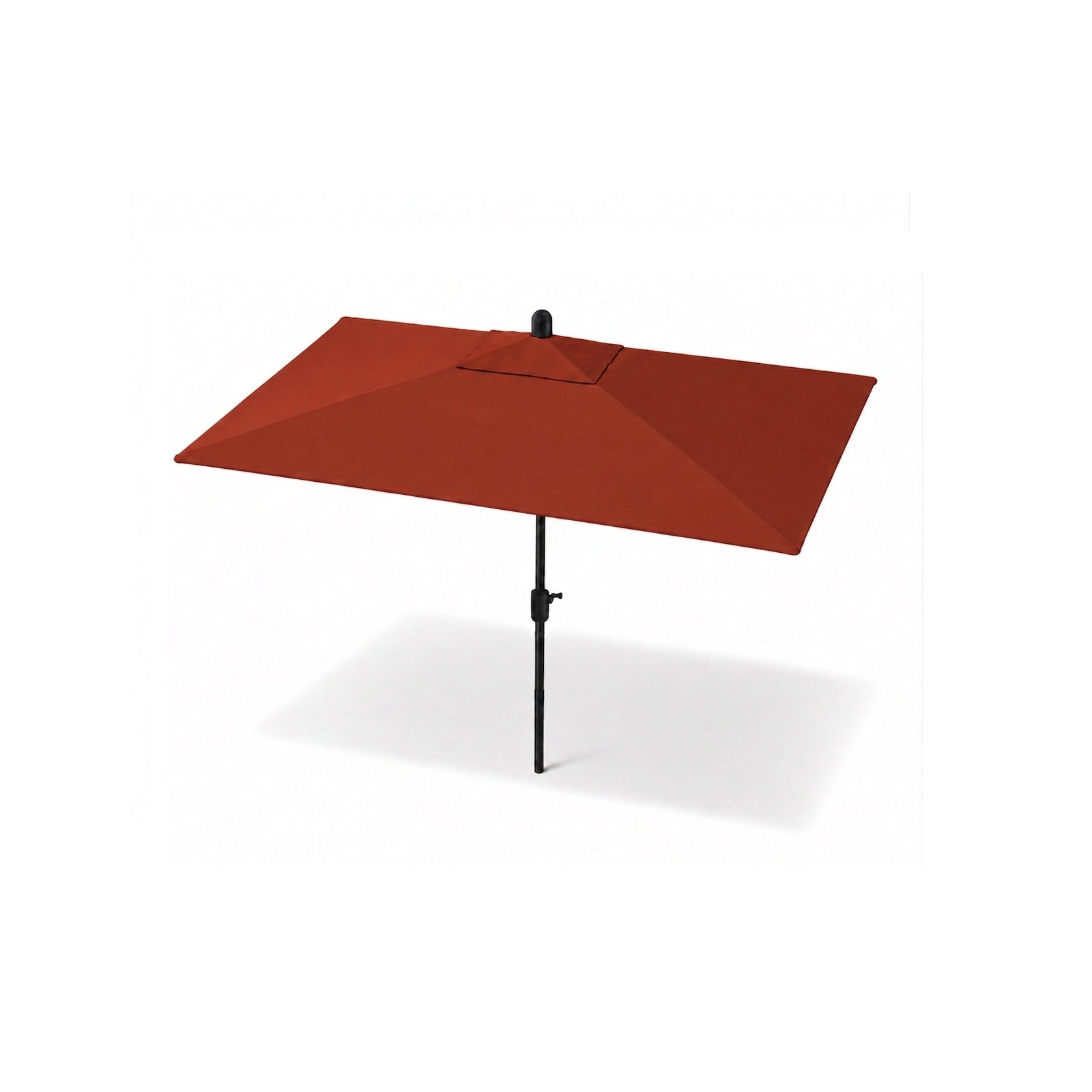Olivier 116.7'' Outdoor Umbrella, Black Sapphire, Canvas Terracotta Sunbrella® Canvas