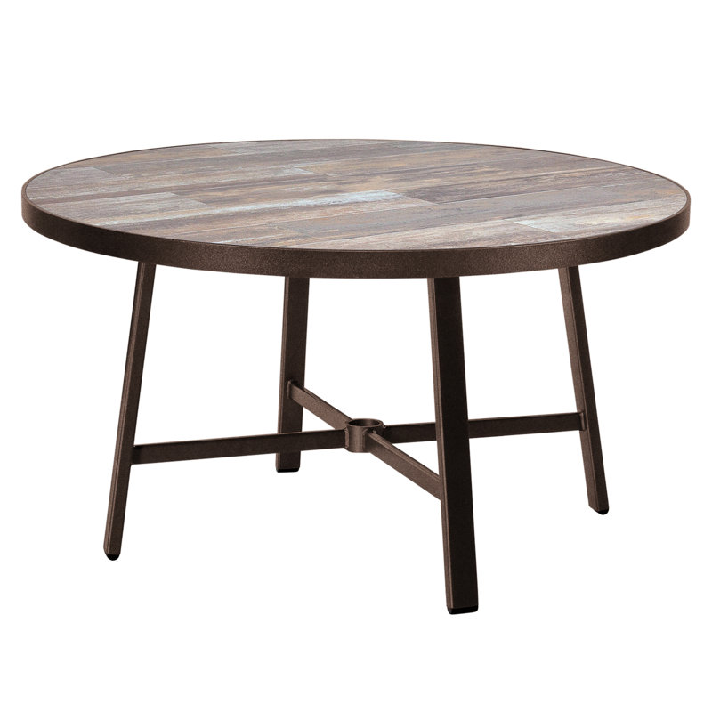 Marin Outdoor Round Dining Table, Venice Beach, Copper Creek, 42" W x 42" L x 29.75" H