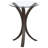 Round Glass Top Accent Side Table