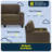 Serta Palisades 61" Track Arm Sofa, Easy Care Fabric, Soft Pillow Back, Pocket Coil Seat Cushions-21687441