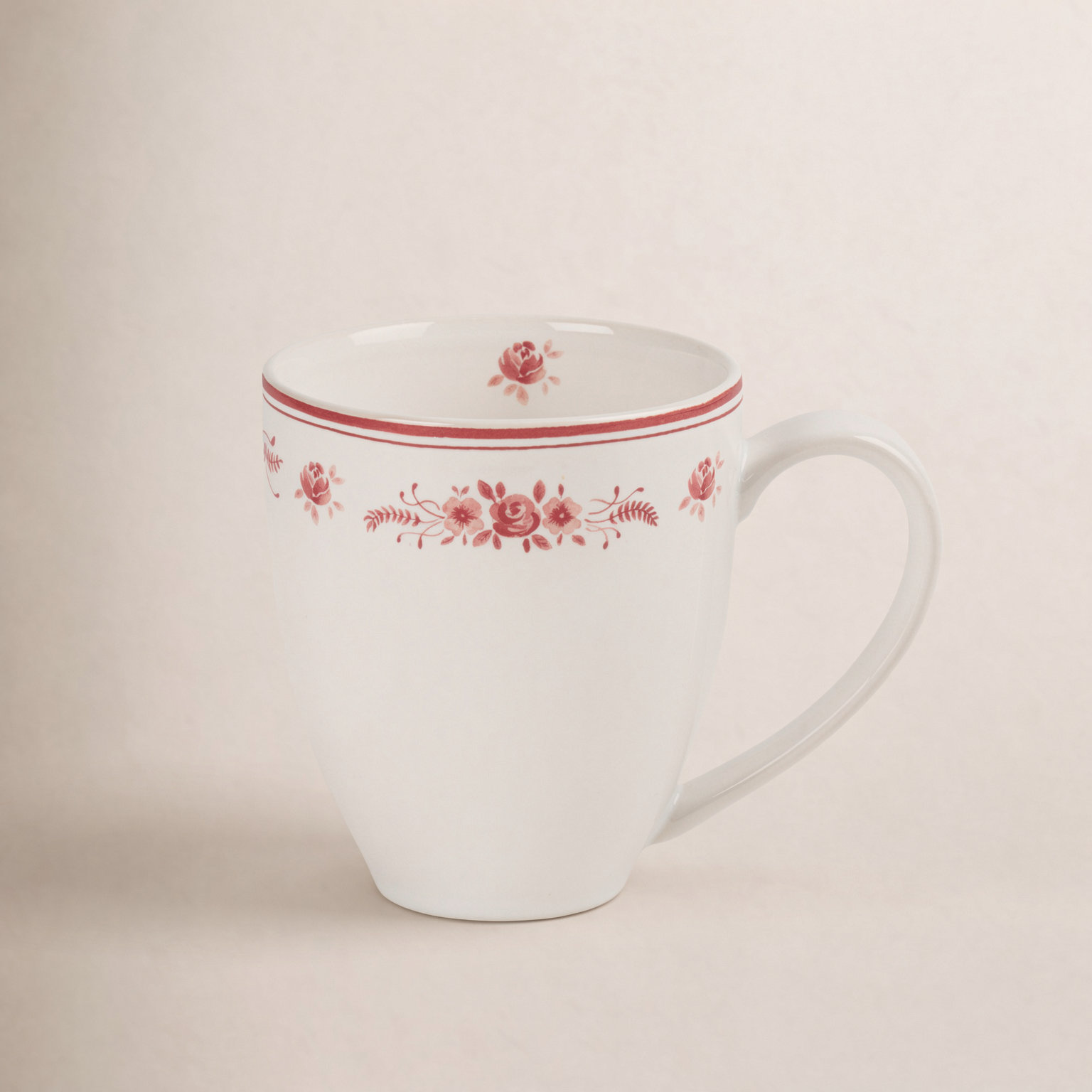 Vila Mug, White/Red