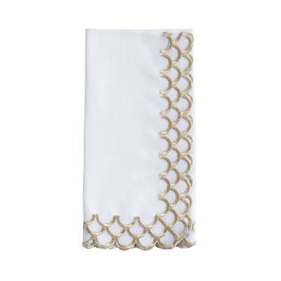Serviette rectangulaire en polyester sans motif Odelia Collection